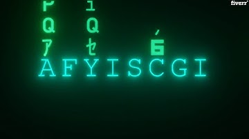 Make a custom matrix high quality intro for you - Best Intros & Outros service