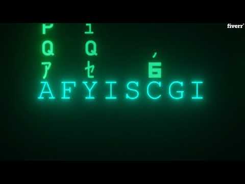 Make a custom matrix high quality intro for you - Best Intros & Outros service