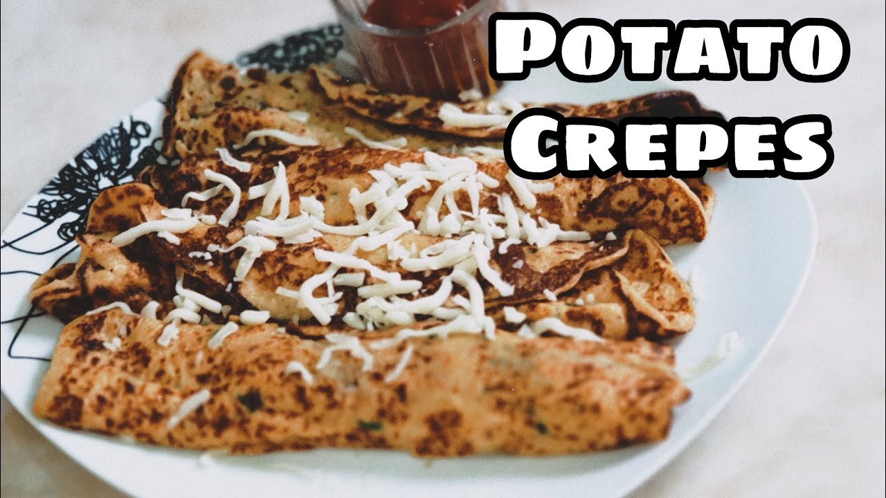 Simple and light potato crepes easy breakfast recipe or snack recipe
