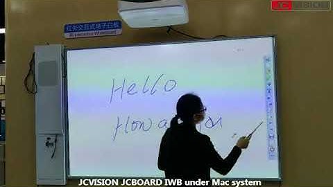 JCVISION JCBOARD Interactive Whiteboard under Apple Mac system