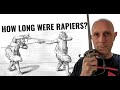 How Long were Renaissance Rapiers? Looking at Wallace Collection museum examples