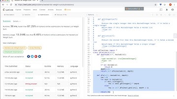 LeetCode Python 339  Nested List Weight Sum