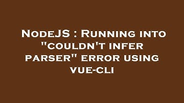 NodeJS : Running into "couldn