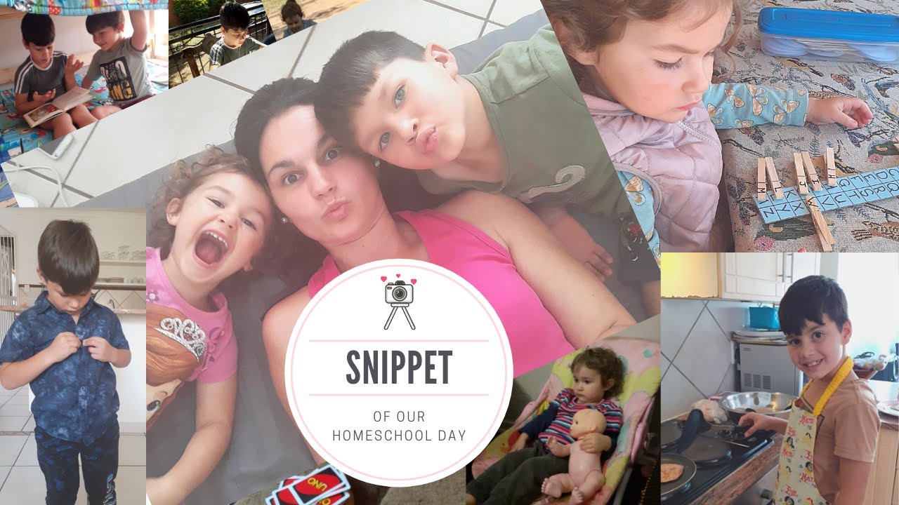 Today's Homeschool Snippet: Math, English & Drawing - YouTube