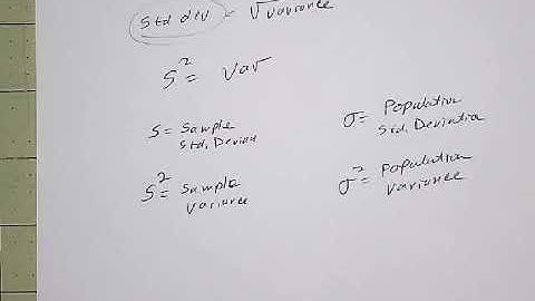 MAT 147 Module 2 Part 2 Standard Deviation & Varaince