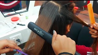 घर बैठे सीखे बालों को स्ट्रेट करना straightening machine se/ ikonic hair straightening screenshot 3