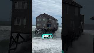 This House is About to Collapse Because of Massive Waves 😳 #shorts