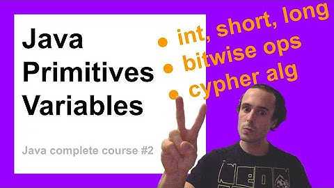Primitive types in Java | Complete Java Course for Beginners #2