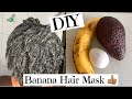 How To DIY Banana Avocado Egg Hair Mask For Deep Curls 4C Natural Hair #DIYHairMask