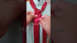 How to tie a tie The tulip necktie knot step by step tutorial #hacks #shorts #tie
