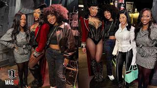 Kandi Burruss & Daughter Riley Link Up Wit Cardi B At Megan Thee Stallions Broadway Show 🎩