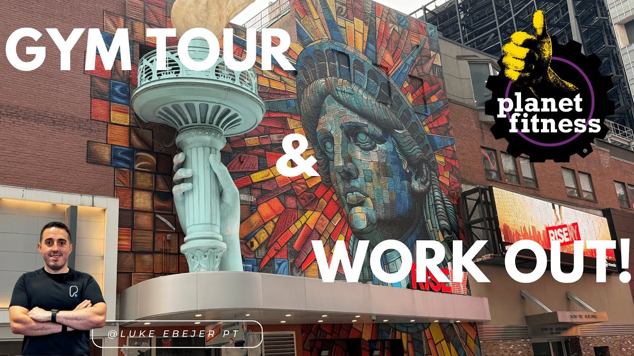 Planet Fitness New York TOUR & WORKOUT! 🔥 Best Upper Body Routine While Traveling!
