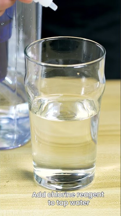 Chlorine level test of your drinking water