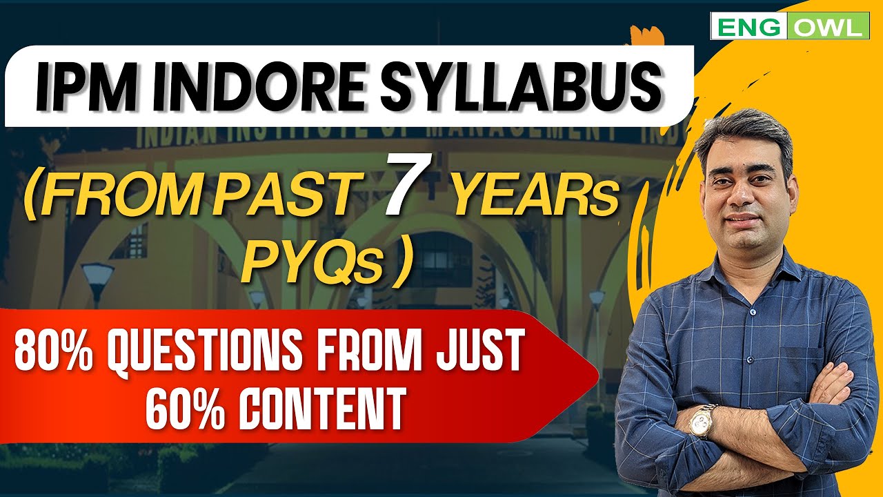 IPM AT Indore Complete Syllabus | Quantitative Aptitude & Verbal Ability Syllabus for IPM