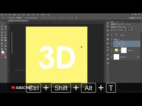 How to make d text in photoshop for beginners   Photoshop vector tutorials HD