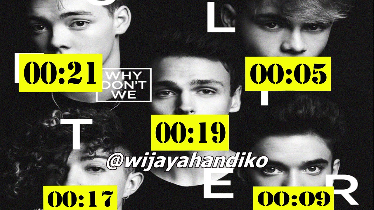 Why Don't We - 8 Letters (Line Distribution)