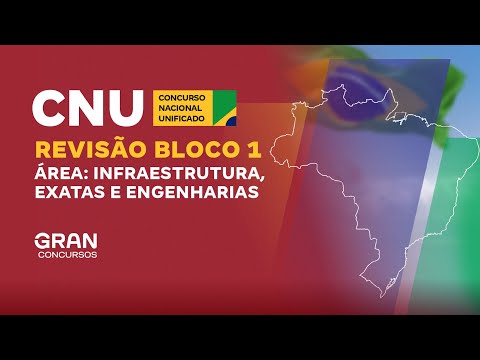 Concurso Nacional Unificado (CNU) | Revisão Bloco 1 - Área: Infraestrutura, Exatas e Engenharias