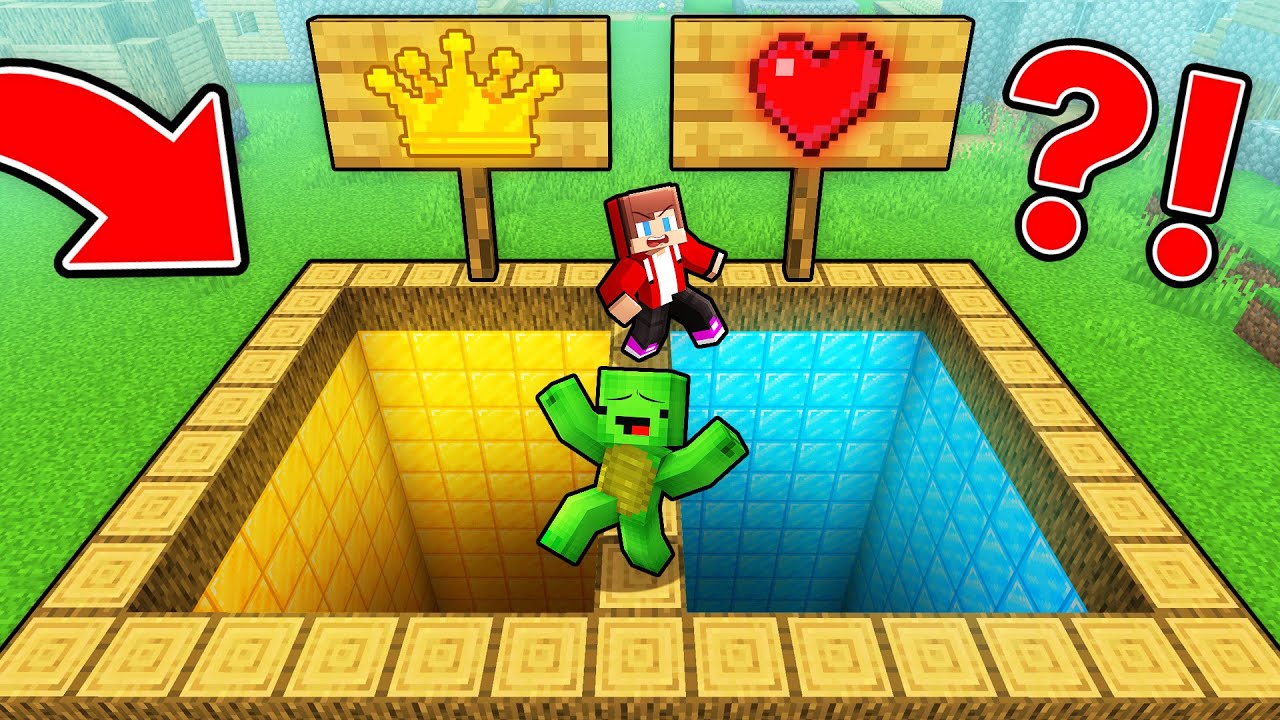 Mikey and JJ Choose the Best Pit in Minecraft (Maizen)