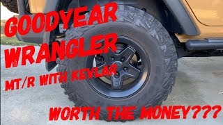 Goodyear Wrangler MT/R Tires Half Tread Review - YouTube