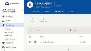 Using tasks in your campaign sequences