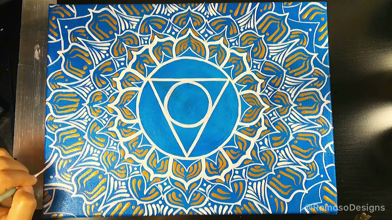 Blue Throat Chakra Vishhudha Mandala