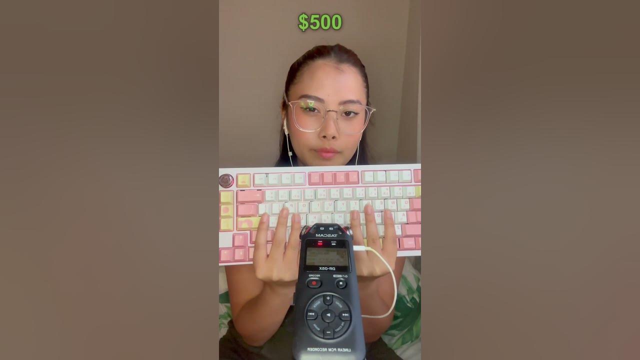 Which Keyboard sounds better? #asmr #tingles #shorts