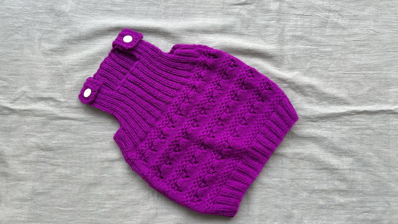 New Unique woolen half sweater for newborn to 1 year old baby|latest knit design|Woolen Tutorial#78