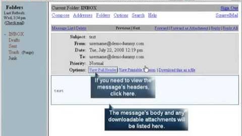 How to use Webmail, SquirrelMail