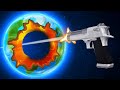 Shooting a bullet through the earth