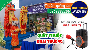 Thu âm Quảng cáo KHAI TRƯƠNG Quầy thuốc Quang Định 6 MC nữ đọc