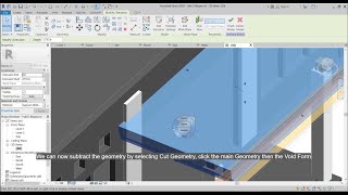 How to Cut Geometry / Subtract a Mass in Revit - Beginner Tutorial