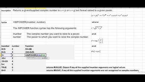 impower function in excel new