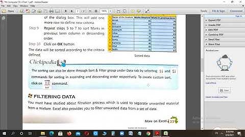 Class 7th Ch-3 (More on Excel) Part-1