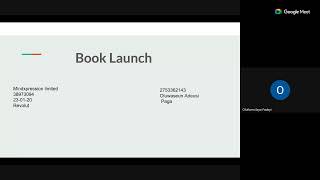 Loud Thoughts Poetry Book Launch
