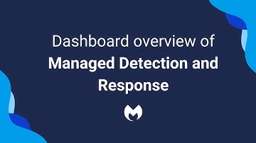 Dashboard overview of Managed Detection and Response