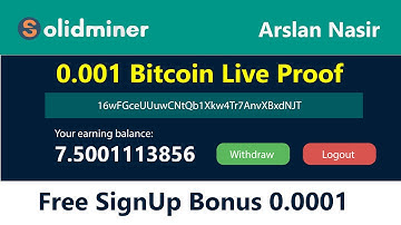 Solidminer.io - New Free Bitcoin Cloud Mining Site 2020 | 0.0014 Btc Live Payment Proof Zero Invest