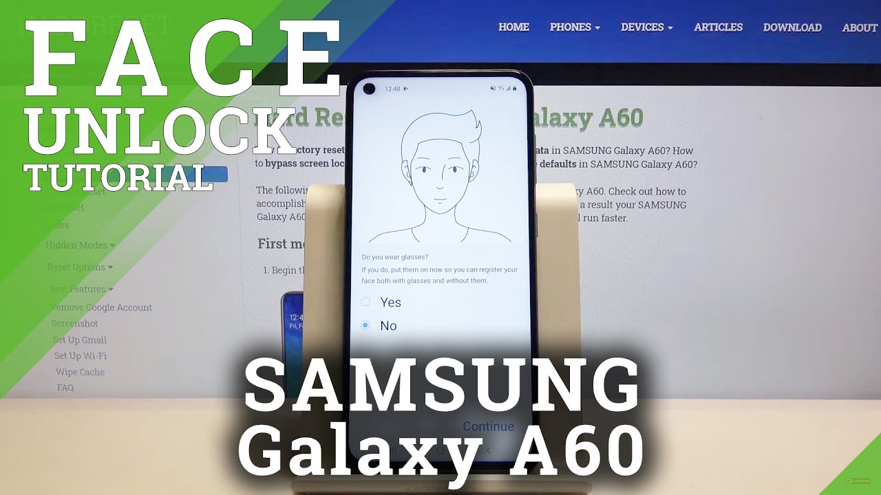 How to Add Face Unlock in SAMSUNG Galaxy A60 – Face Recognition