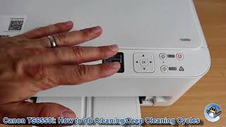 Canon PIXMA TS6550i: How to do Cleaning & Deep Cleaning Cycles to Improve Print Quality