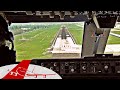 BOEING 747-400 COCKPIT VIEW LANDING SANTIAGO