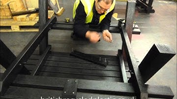 Assembling a Flat-Packed British Recycled Plastic Picnic Table