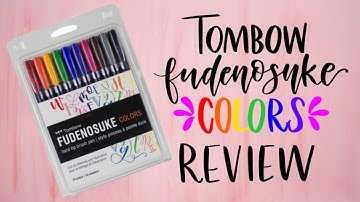 Tombow Fudenosuke Colors Review & Comparison