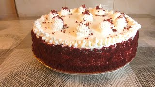 كيك الريد فيلفت الاصلية (red velvet cake)