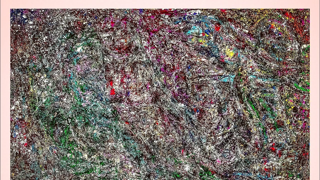  RARE ONE OF A KIND UNIQUE ABSTRACT FREESTYLE UNDERGROUND PAINTING