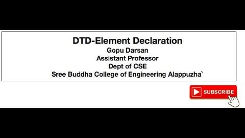 CS368-DTD ELEMENT DECLARATION