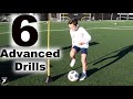 6 advanced football training drills  improve 1st touch passing awareness  skills  jonerfootball