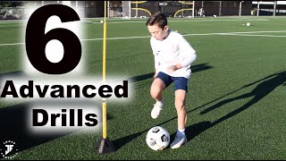 6 ADVANCED Football Training Drills | Improve 1st touch, passing, awareness & skills | JonerFootball screenshot 3