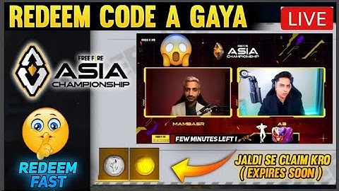 FINALLY REDEEM CODE AAGYA | REDEEM IT FAST VALID TILL 11:59 PM | 600k MILESTONE LIVE WATCHING REWARD