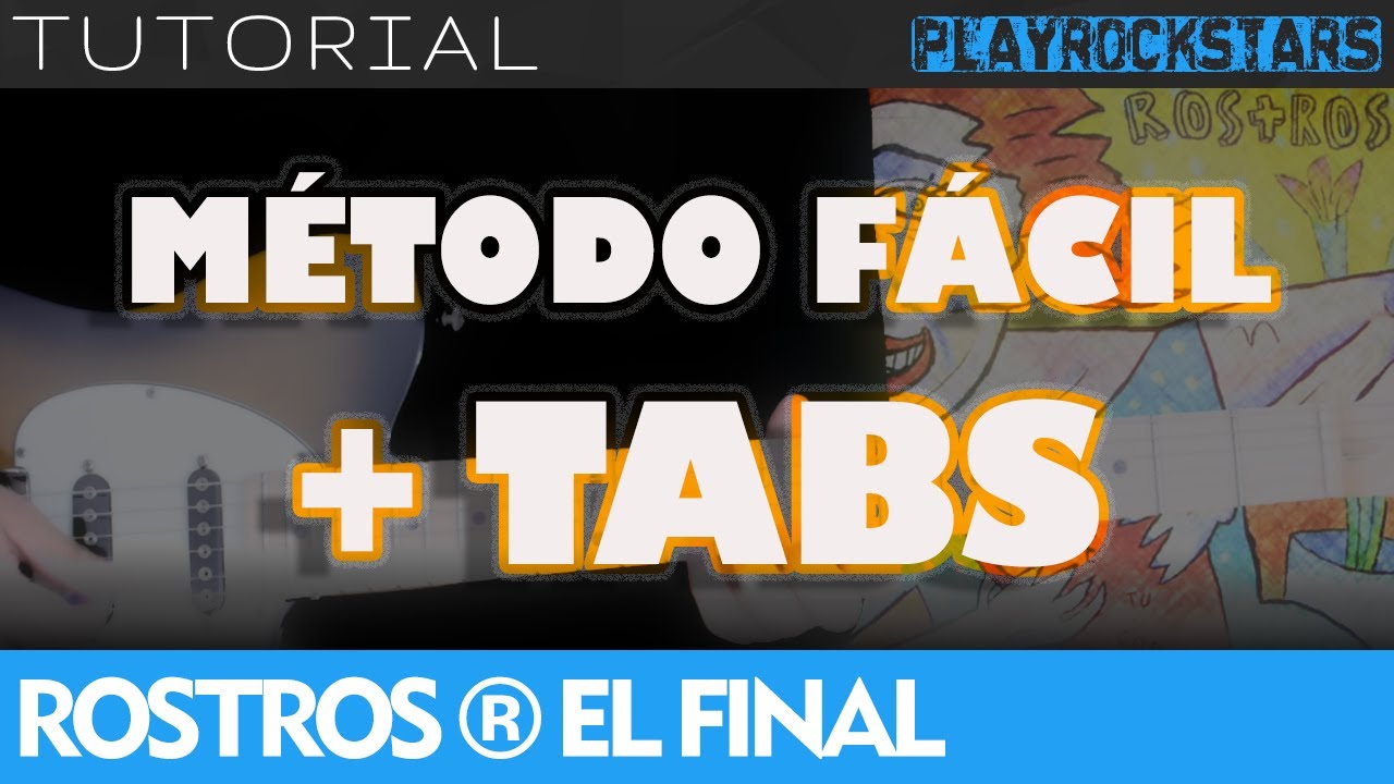 como tocar EL FINAL en guitarra ROSTROS OCULTOS ⭐️ TUTORIAL / ACORDES