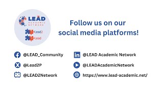 LEAD Academic Network: First Impression