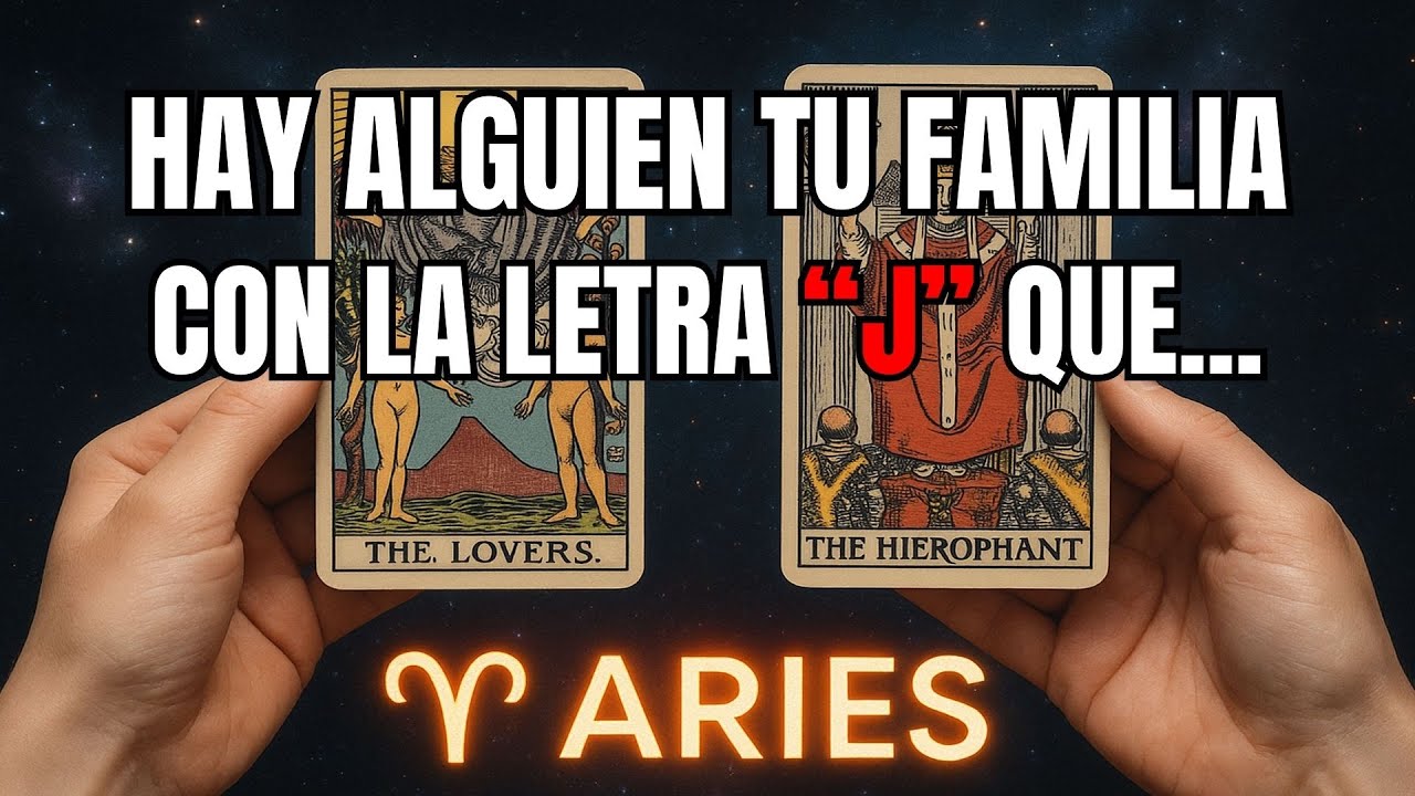 ARIES♈️😱 HAY ALGUIEN DE TU FAMILIA CON LA LETRA “J” 🕯️ VA A PASAR ALGO CON ÉL… 😨 VOY A REVELARTE 🔮